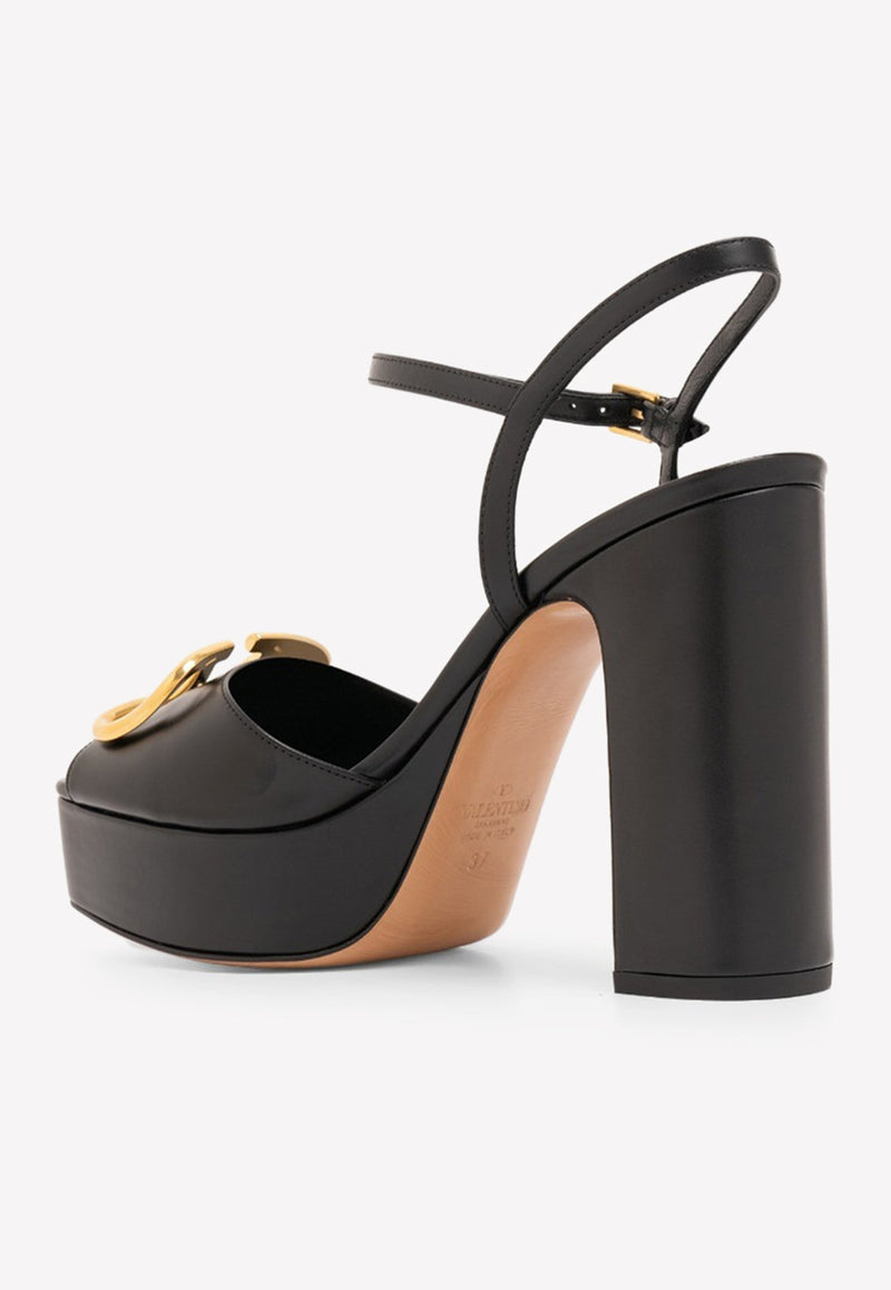 VLogo 120 Leather Platform Sandals