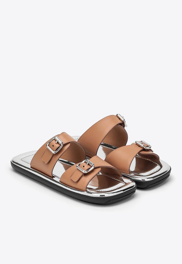 Logo Leather Sandals