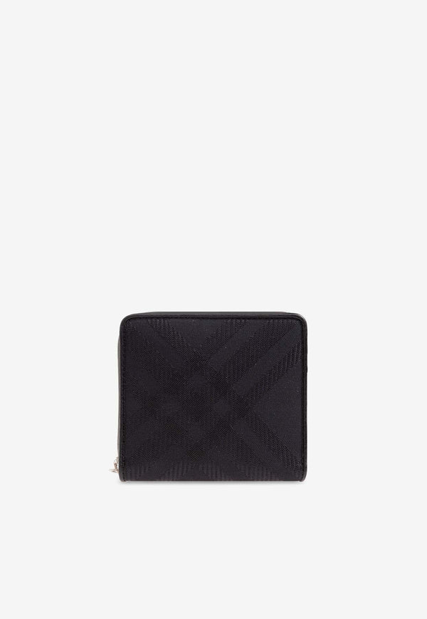 Checked Zipped Wallet