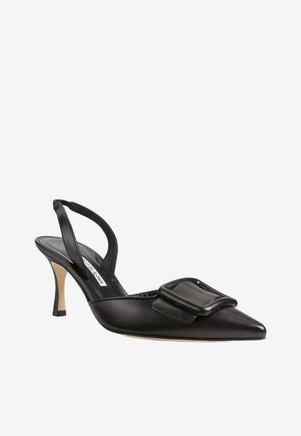 Maysli 70 Nappa Leather Slingback Pumps