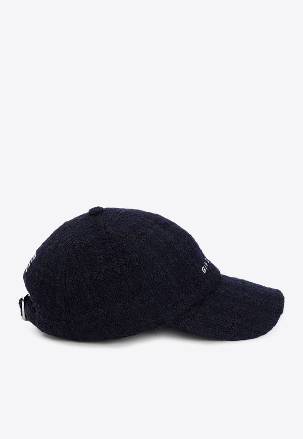 Logo-Embroidered Boucle Cap