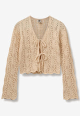 Egypt Crochet Cropped Cardigan