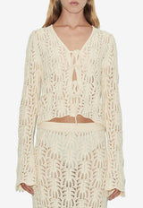 Egypt Crochet Cropped Cardigan