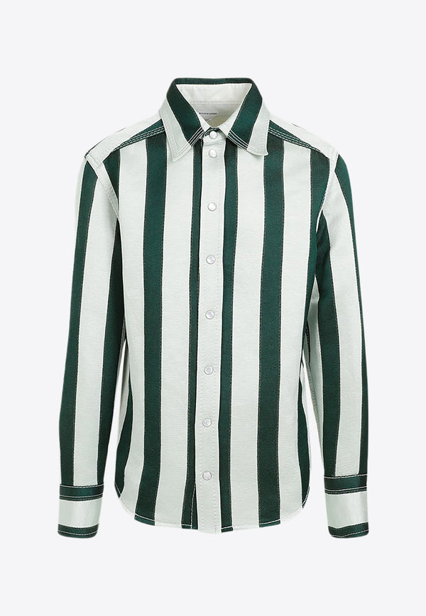 Long-Sleeved Striped Shirt