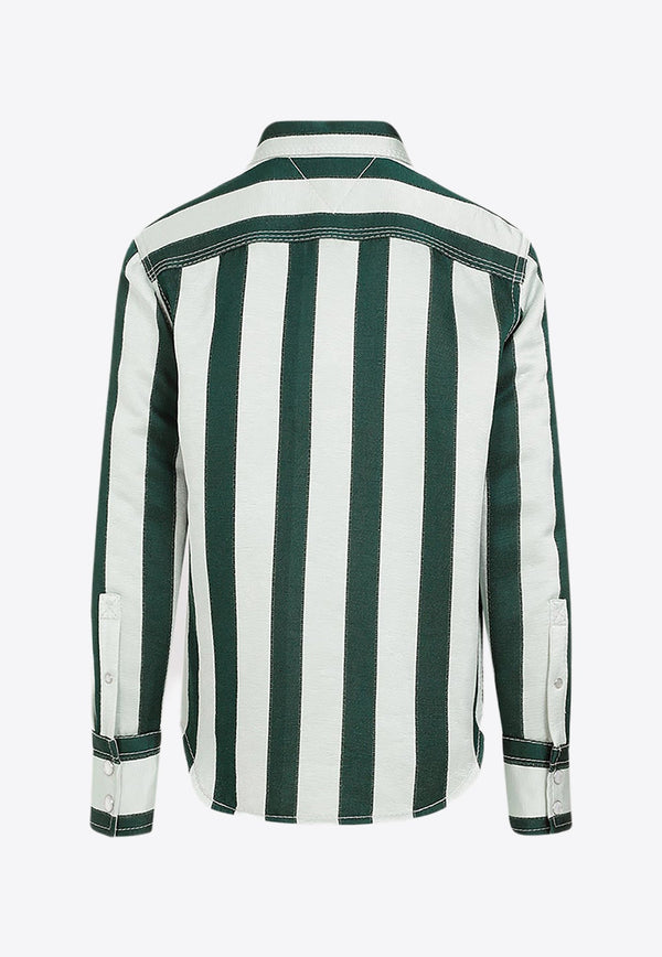 Long-Sleeved Striped Shirt