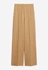 Senna Wide-Leg Wool Pants