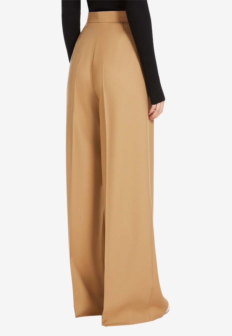 Senna Wide-Leg Wool Pants