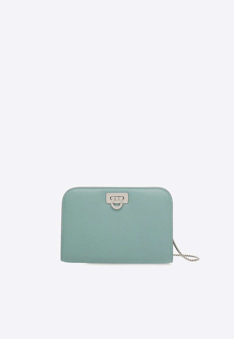 Mini Diana Leather Clutch Bag