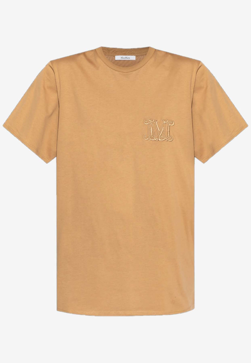 Mango Embroidered Logo T-shirt