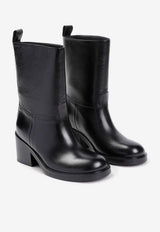 65 Mid-Calf Leather Boots