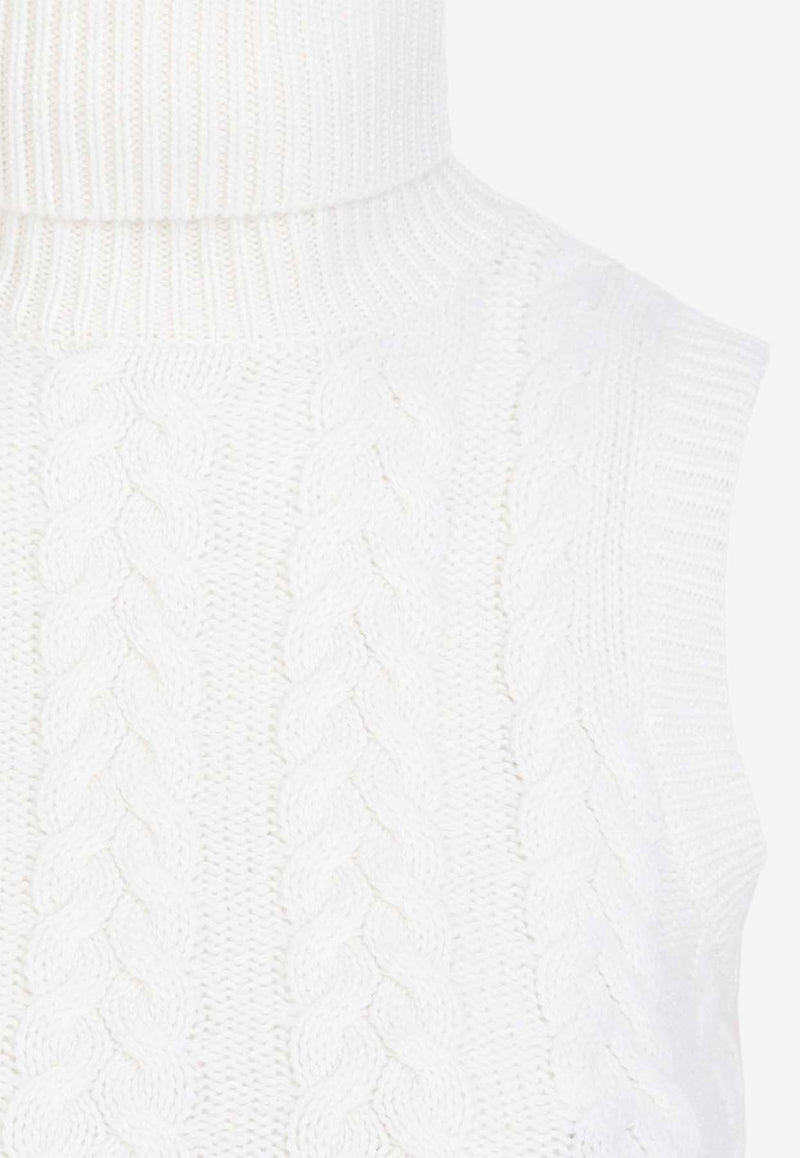 Wool and Cashmere Cable-Knit Sweater Vest