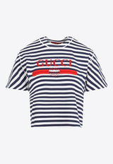 Logo-Printed Striped T-shirt