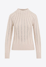 Cable-Knit Wool Sweater