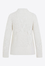 Cable-Knit Wool-Blend Sweater