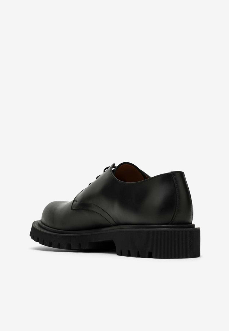 Lace-Up Leather Derby Shoes