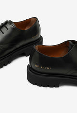 Lace-Up Leather Derby Shoes