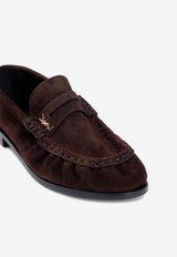 Suede Penny Loafers