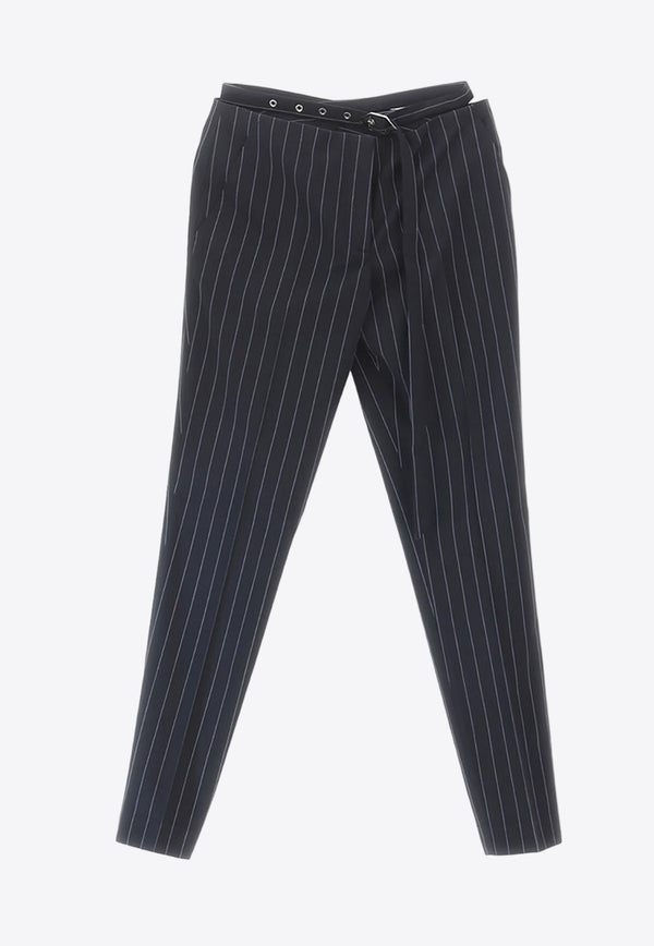 Pinstriped Tailored Pants