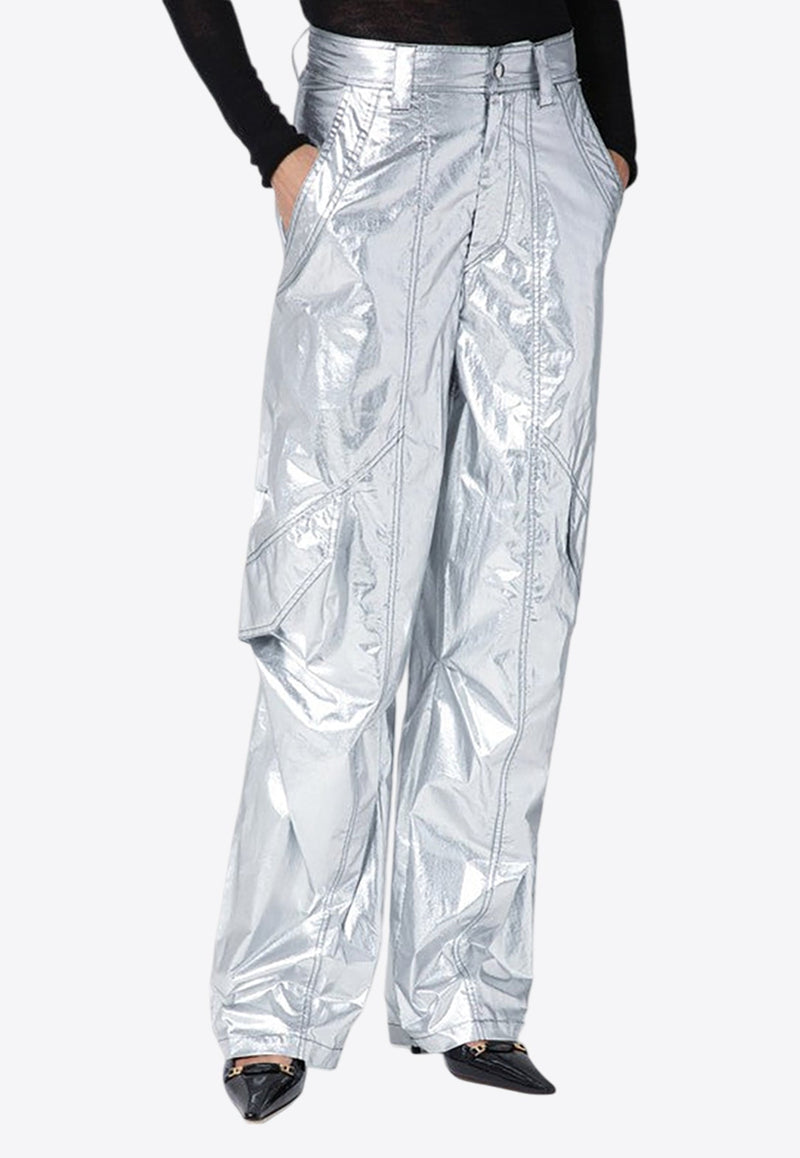 Divina Metallic Cargo Pants