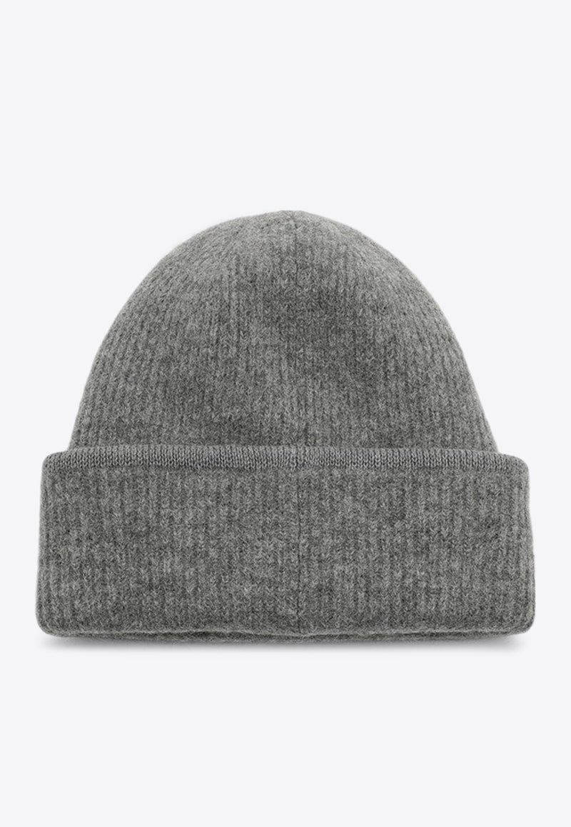 Knitted Beanie in Wool Blend