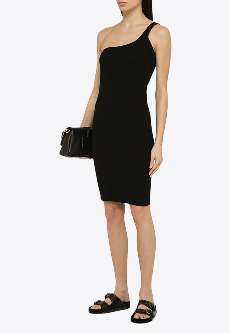 One-Shoulder Ribbed Dress