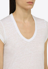 Short-Sleeved Linen T-shirt