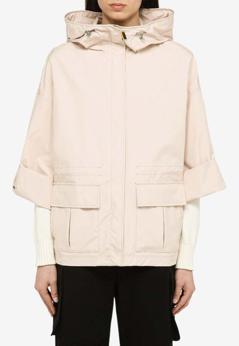 Hailee Hooded Jacket in Tech Fabric