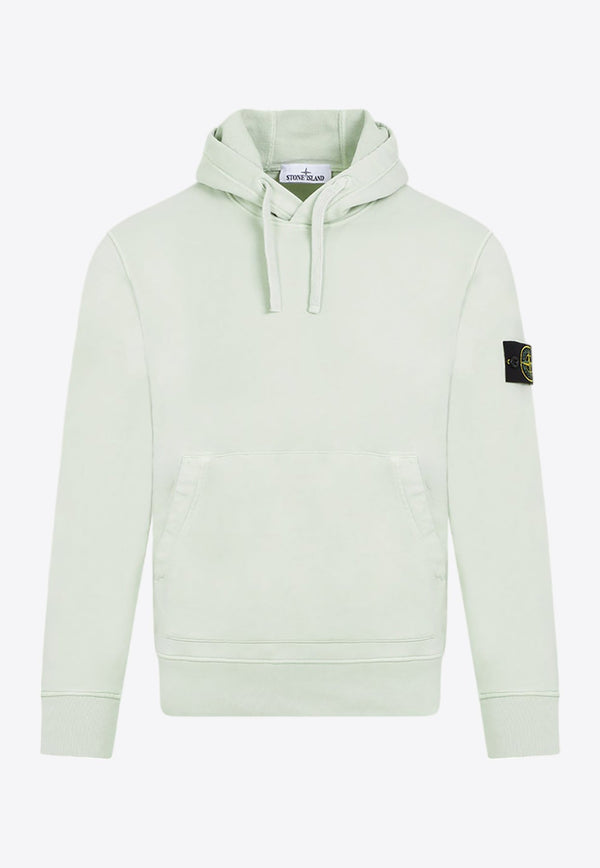 Buttoned-Patch Hooded Sweatshirt
