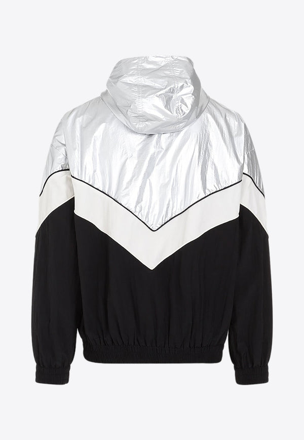 Zip-Up Paneled Windbreaker