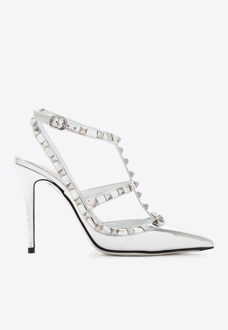 Rockstud 100 Mirror Leather Pumps