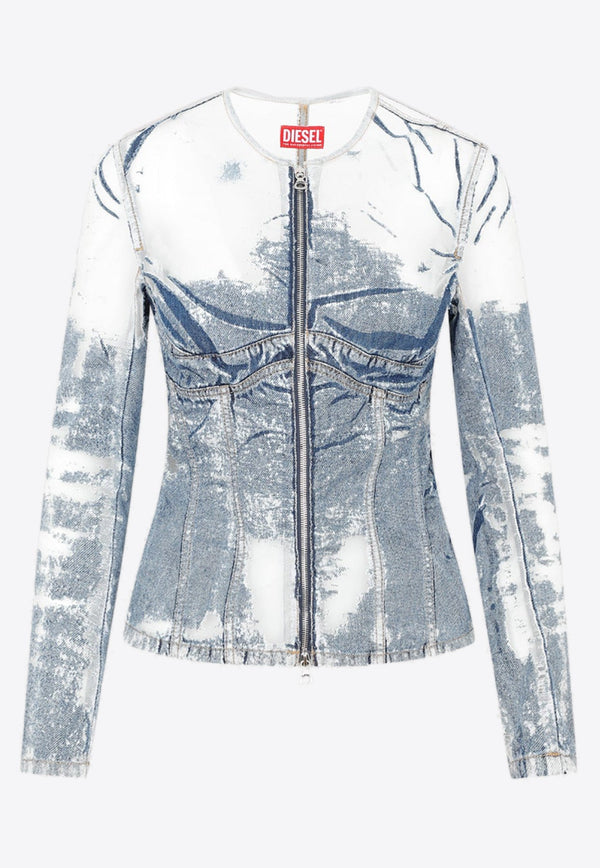 De-Milly Denim Zip-Up Jacket