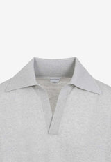 V-neck Wool Polo Sweater