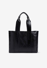 Woody Leather Tote Bag