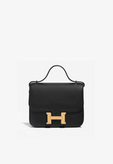 Constance 18 in Black Epsom with Gold Hardware