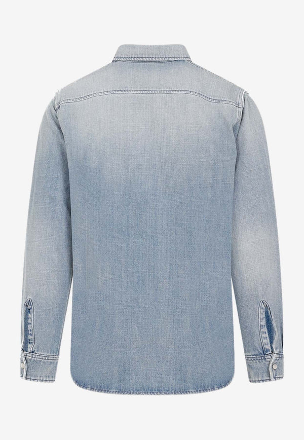 Washed-Out Denim Shirt