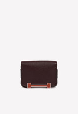 Geta Shoulder Bag in Rouge Sellier and Cuivre Chèvre Mysore with Palladium Hardware