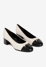 Cap-Toe 45 Leather Pumps