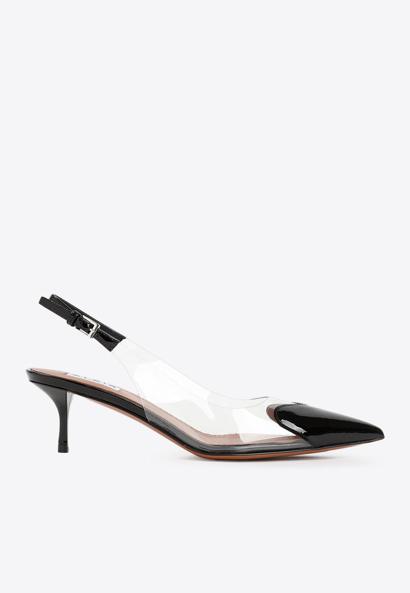 Le Coeur 55 PVC Slingback Pumps