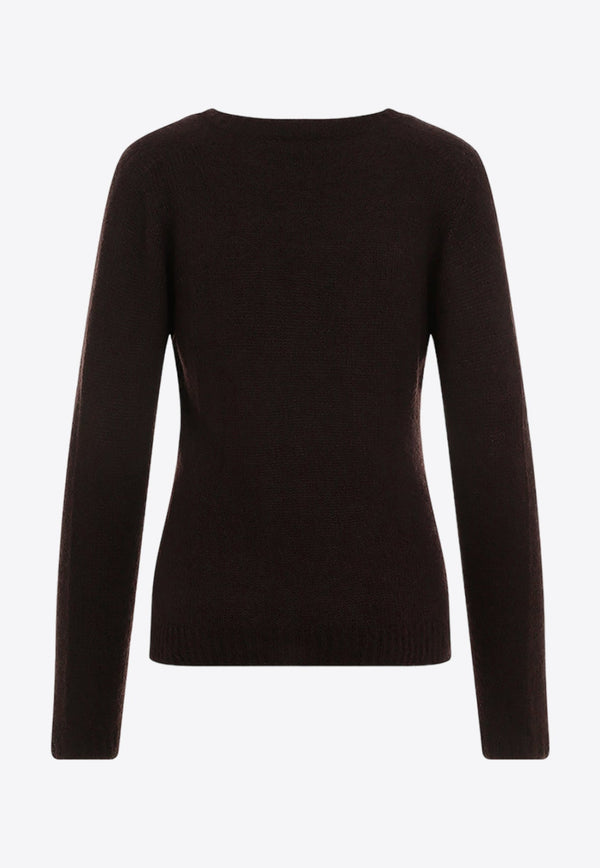 Cashmere and Silk V-neck Sweater