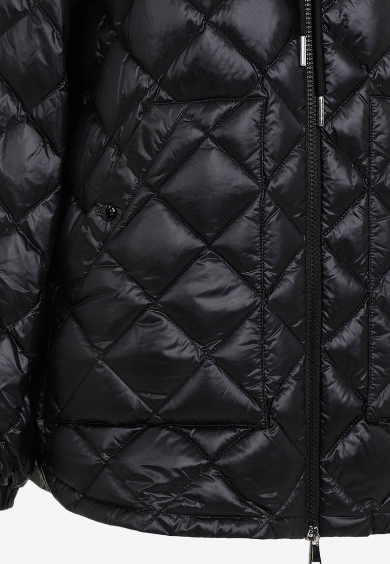 Logo Patch Quilted Puffer Jacket