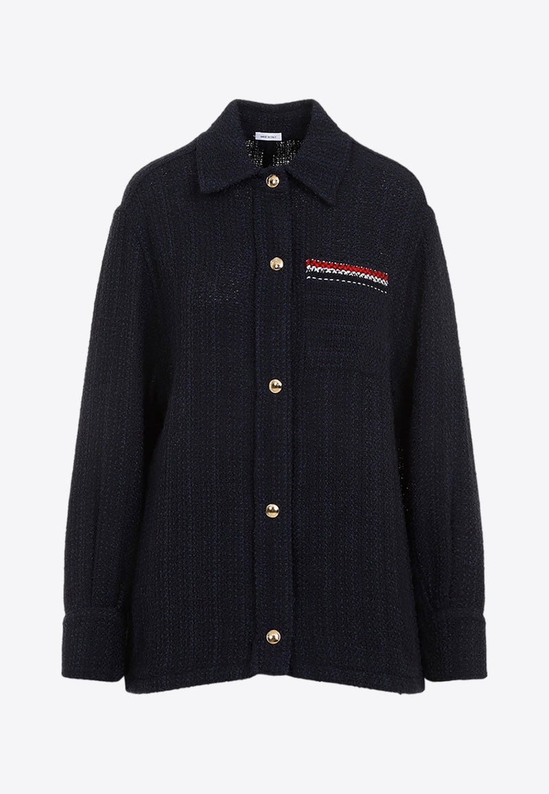 Boucle Tri-Strap Overshirt