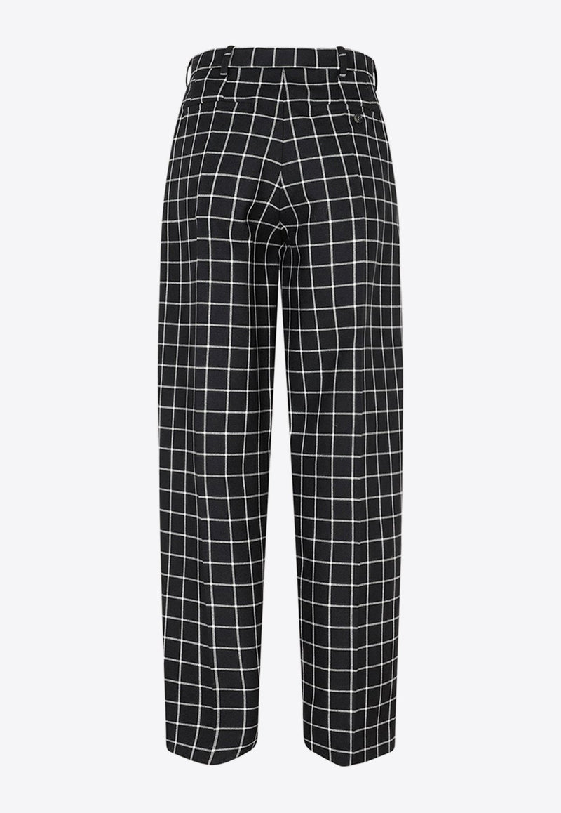 Checked Wool Pants