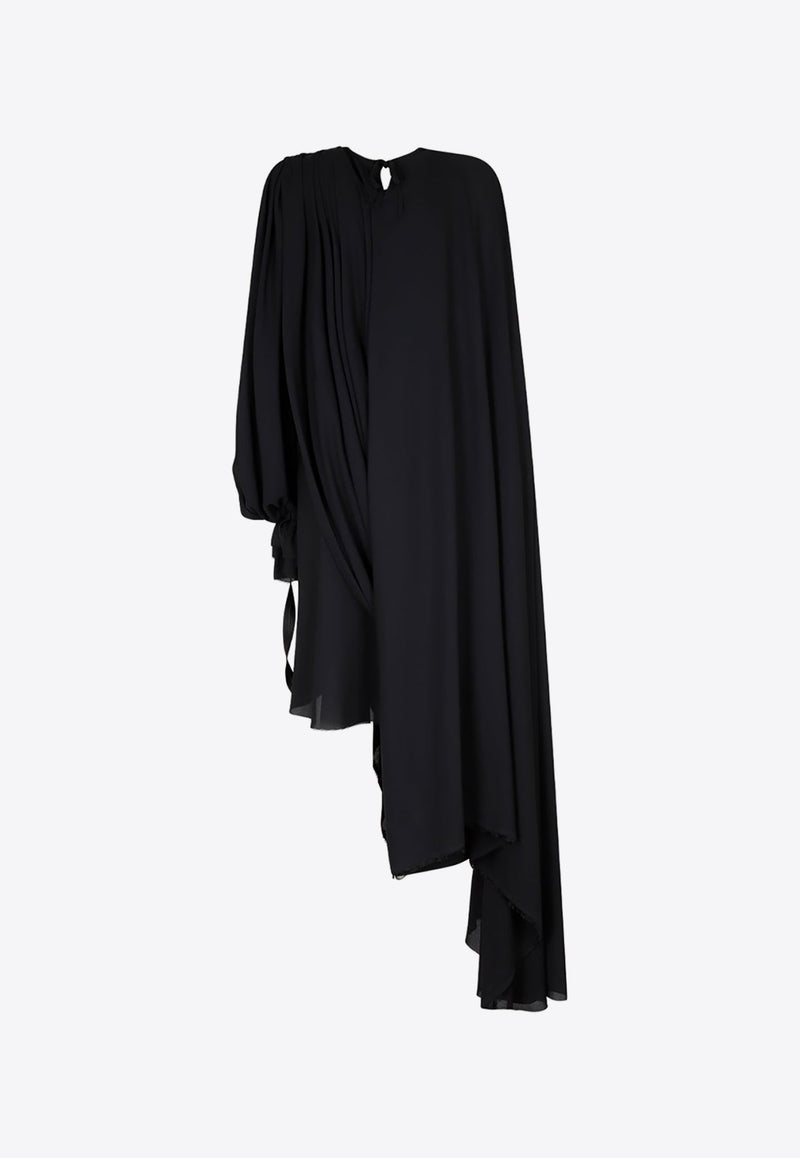 Asymmetric Pleated Dress