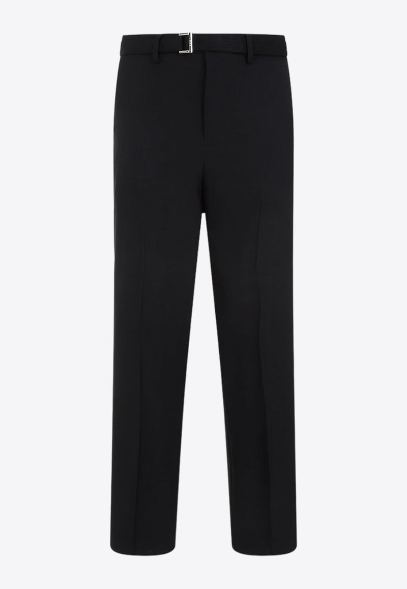 Straight-Leg Tailored Pants