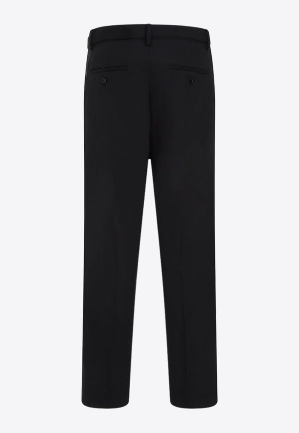 Straight-Leg Tailored Pants