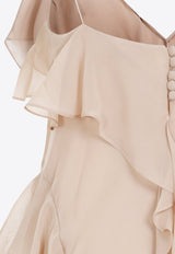 Pim Ruffle-Embellished Midi Dress