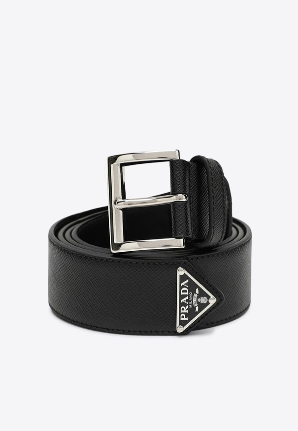 Triangle Logo Leather Belt