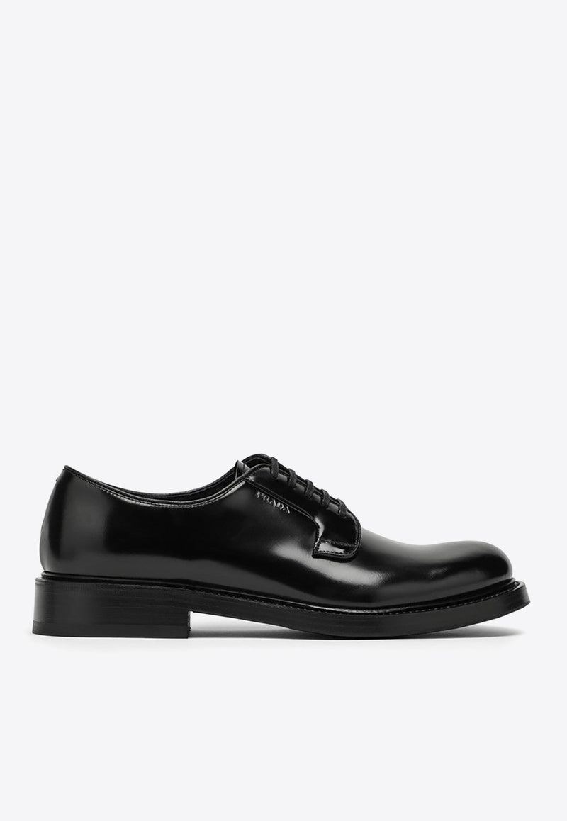 Brushed Leather Derby Shoes