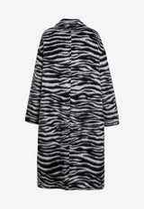 Zebra Pattern Long Coat