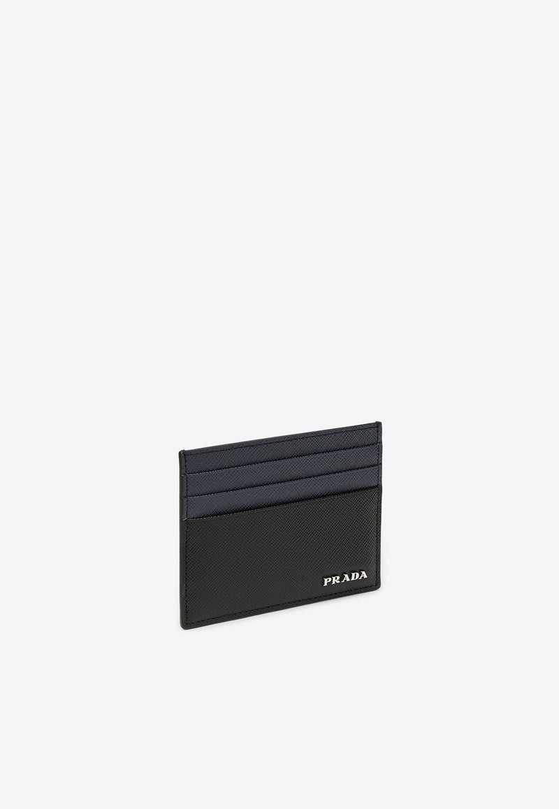 Saffiano Leather Logo Cardholder